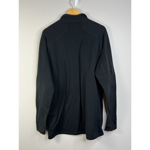 Patagonia Capilene Polartec Base Layer 1/4 Zip Men's Pullover XL Black Pocket - Picture 2 of 10